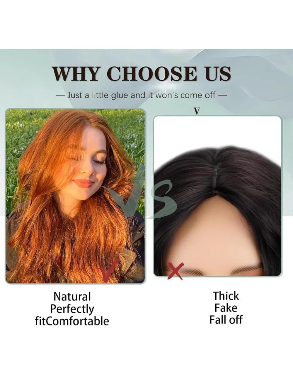 Women's Orange 26 Inch Natural Synthetic Modern Long Curly Wavy Fiber Wigs